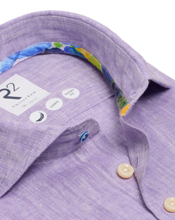 Linnen overhemd 064 - Purple