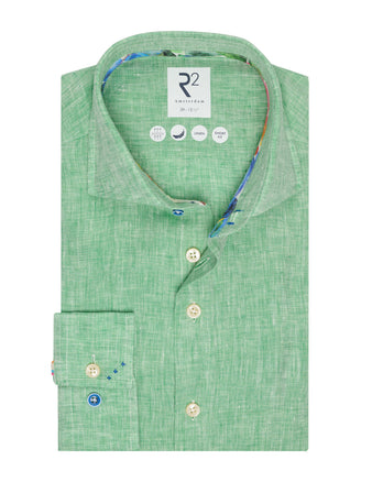 Linnen overhemd 074 - Green