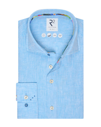 Linnen overhemd 076 - Aqua