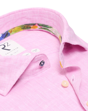 Linnen overhemd 088 - Light Pink