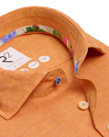 Linnen overhemd 095 - Orange