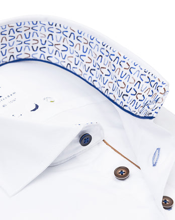 2 PLY Bio-Baumwollhemd 004 - White