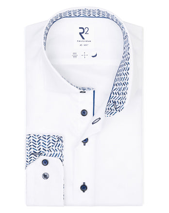 Strijkvrij katoenen overhemd 004 - White