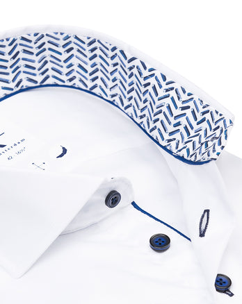 Strijkvrij katoenen overhemd 004 - White