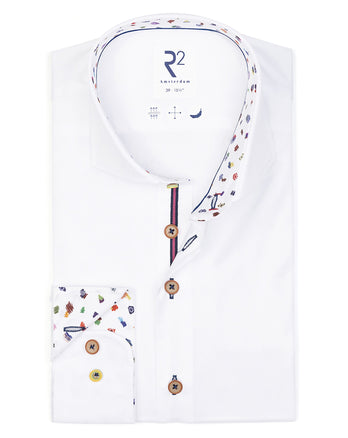 2 PLY Bio-Baumwollhemd 004 - White