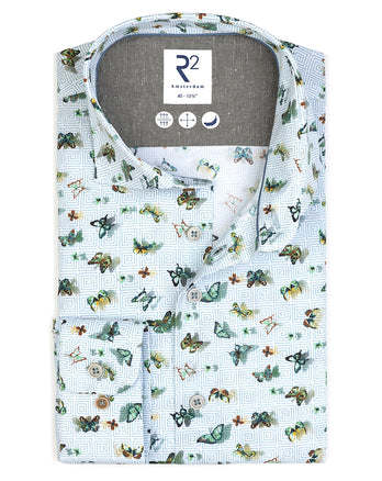 Labyrinth butterfly stretch shirt 073 - Multicolour