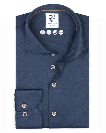 Filoscozia Baumwoll Jerseyhemd 014 - Blue