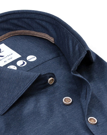 Filoscozia Baumwoll Jerseyhemd 014 - Blue