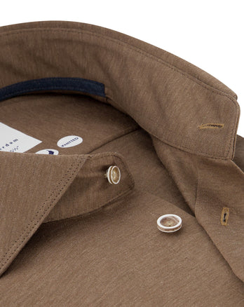 Filoscozia cotton jersey shirt 041 - Brown