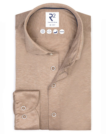 Filoscozia Baumwoll Jerseyhemd 045 - Beige