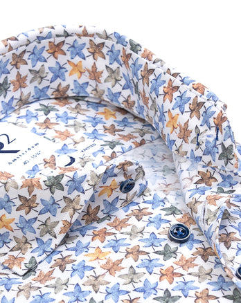 Jersey knitted cotton shirt 073 - Multicolour