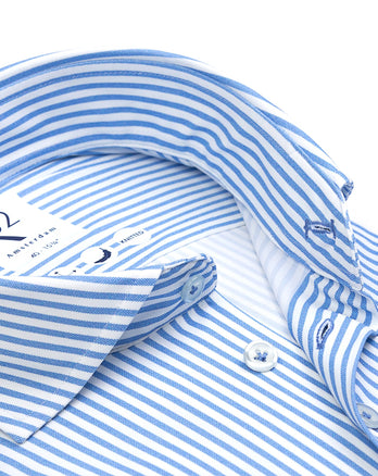 Chemise en 4-way stretch 018 - Light blue