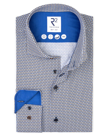 Manches extra longues. Chemise en coton 041 - Brown