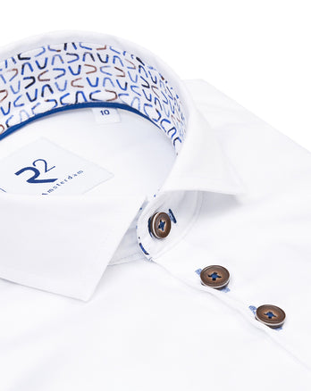 Kids cotton shirt 004 - White