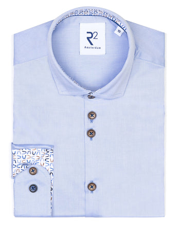 Kids cotton shirt 018 - Light blue