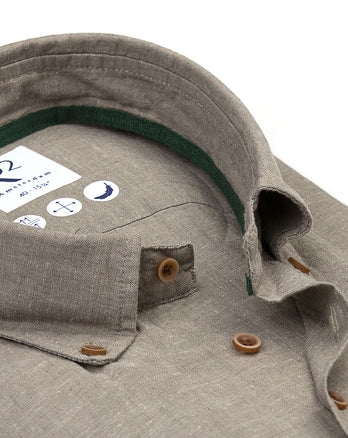 Linnen overhemd 074 - Green