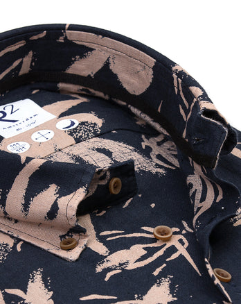 Chemise en lin 010 - Navy