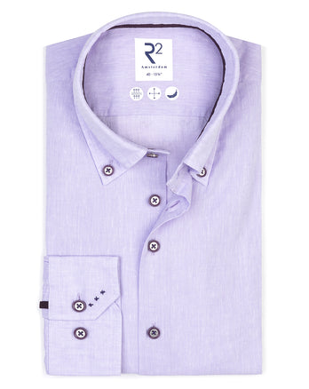 Linnenmix overhemd 067 - Lila