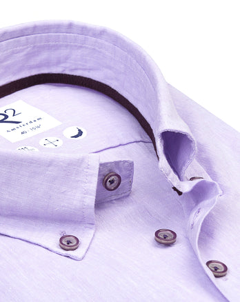 Linnenmix overhemd 067 - Lila