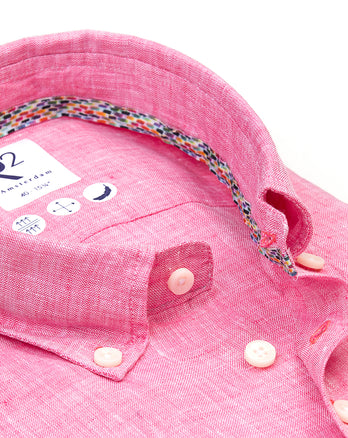 Linnen overhemd 087 - Pink