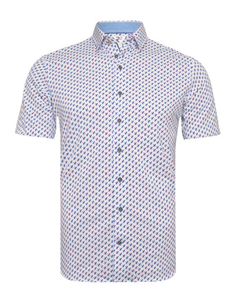 Chemise tricotée à manches courtes 073 - Multicolour