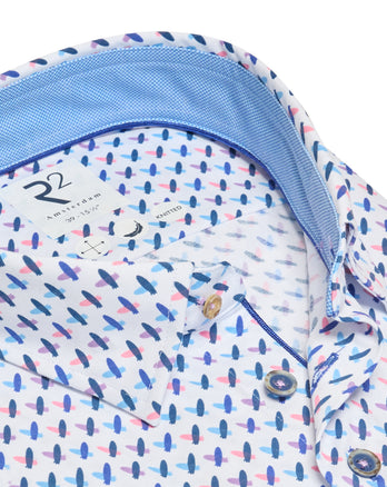 Chemise tricotée à manches courtes 073 - Multicolour