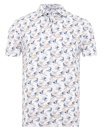 Polo imprimé surf 014 - Blue