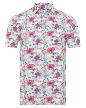 Polo à imprimé floral 073 - Multicolour