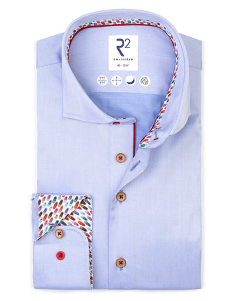 Tencel-Mischgewebe Hemd 018 - Light blue