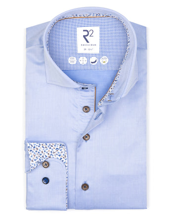 Chemise en coton bio 018 - Light blue