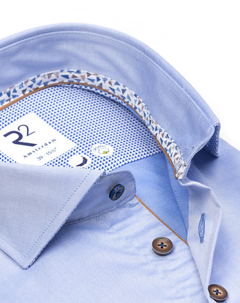 Chemise en coton bio 018 - Light blue