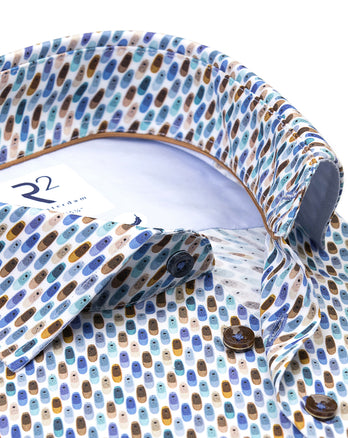 Surfbrett-Druck Baumwollhemd 073 - Multicolour