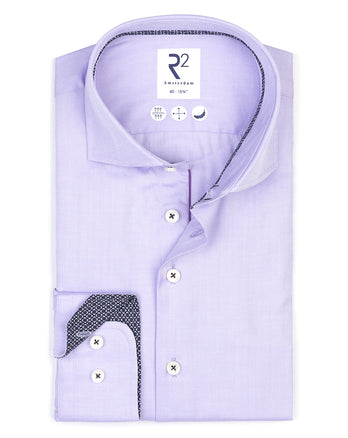 Chemise en coton à chevrons 067 - Lila