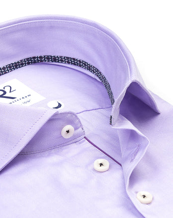 Chemise en coton à chevrons 067 - Lila