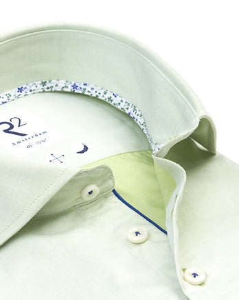 Chemise en coton sergé 069 - Bright green