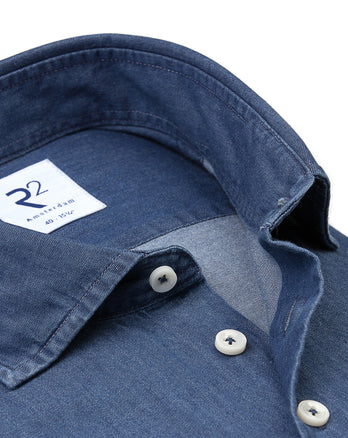 Chemise en coton denim 016 - Denim blue