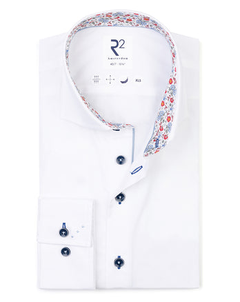 Manches extra longues. Chemise en popeline extensible 004 - White