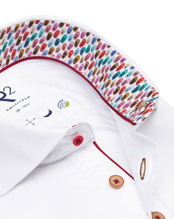 Chemise à manches courtes en mélange tencel 004 - White