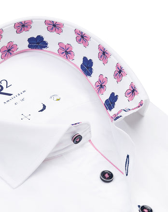 Chemise à manches courtes en coton biologique 004 - White