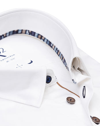 2 PLY Bio-Baumwollhemd 004 - White