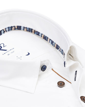 2 PLY Bio-Baumwollhemd 039 - Off white