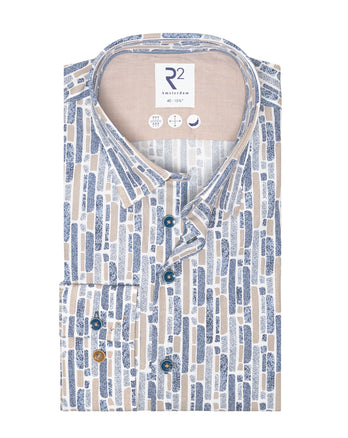 Chemise en coton imprimé canapé 004 - White