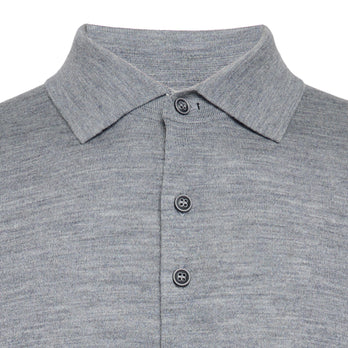 100% Merino wool knitshirt 028 - Grey