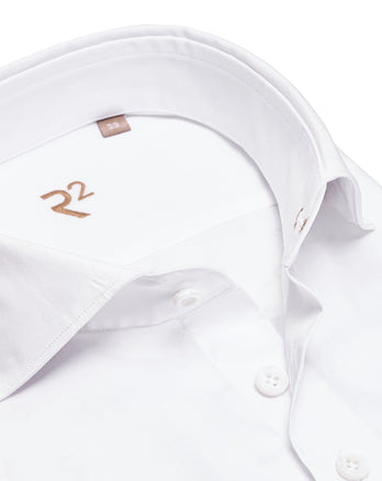 R2 Premium cotton twill shirt 004 - White