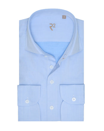 R2 Premium cotton twill shirt 018 - Light blue