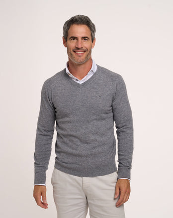 100% Merino wool jumper 028 - Grey