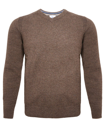 100% Merino wool jumper 042 - Taupe