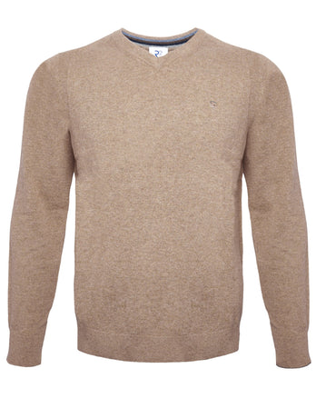 100% Merino wool jumper 045 - Beige
