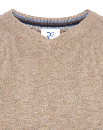 100% Merino wool jumper 045 - Beige