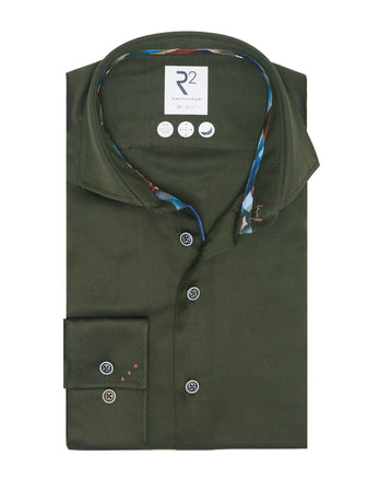 Chemise en coton heavy twill 070 - Dark green